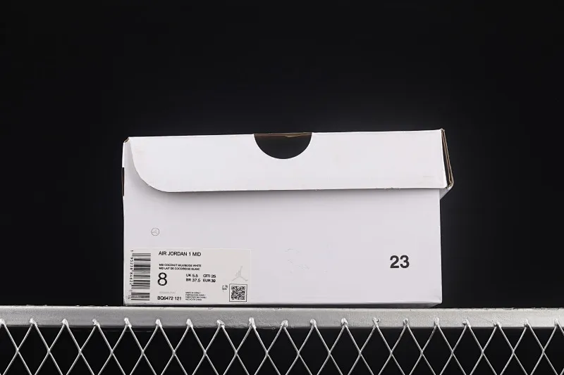 All categories Air Jordan Jordan series basketball shoes Air Jordan 1 Mid Air Jordan 1 Mid AJ1 Joe 1 white apricot milk coconut cream China basketball shoes BQ6472-121